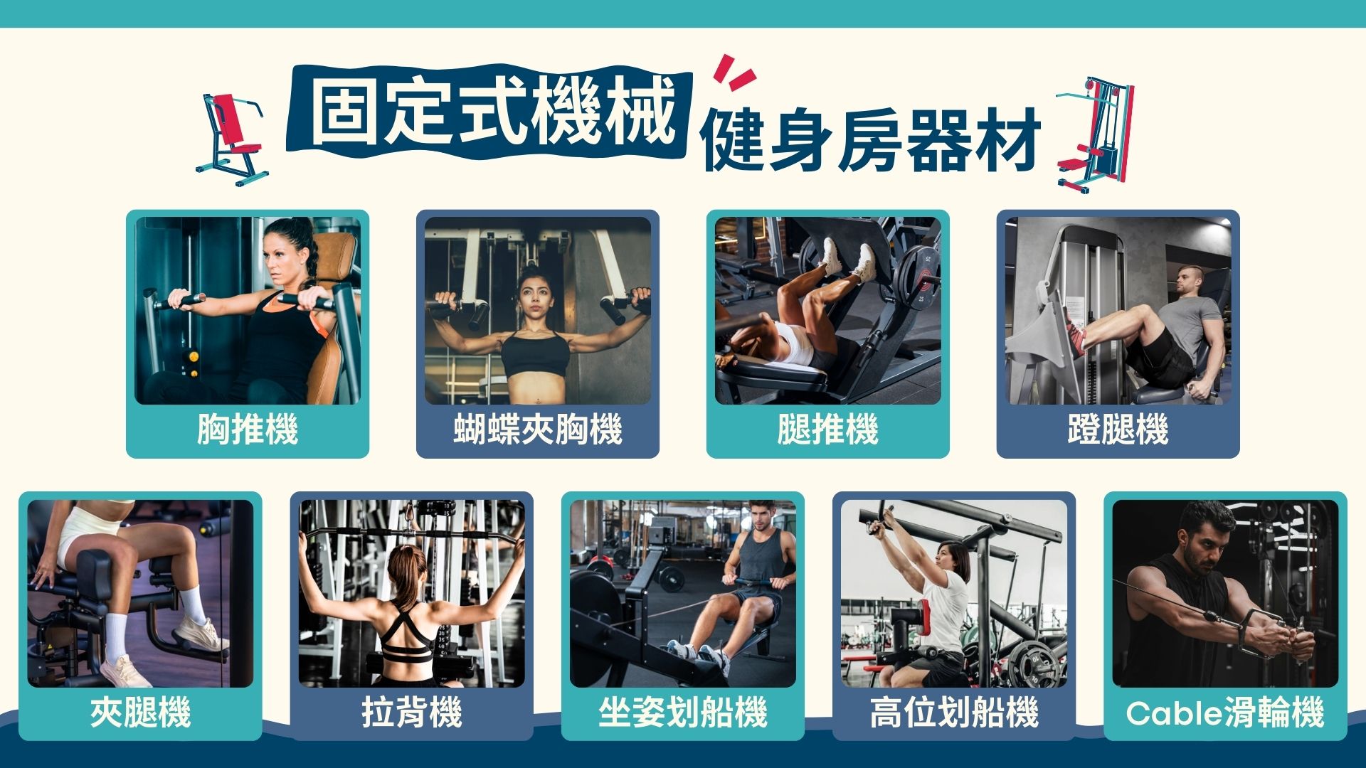 固定式機械健身房器材